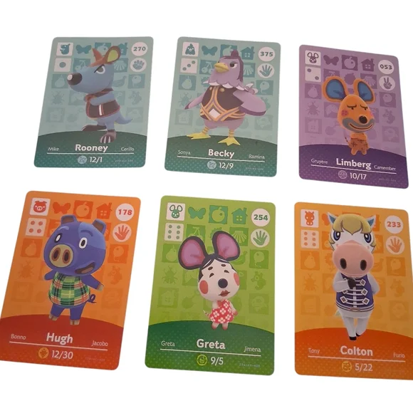 Amiibo Cards Various Animal Crossing Custom Set Men Women Girls Boys Teen - Picture 4 of 9